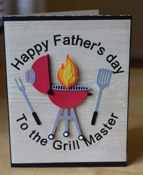 Fun Handmade Fathers Day Grill Card Cool Fathers Day Ts Fathers