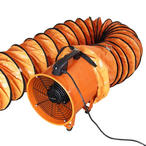Buy Dust Extractor Ventilation Fan 250mm Portable 12m Duct Hose