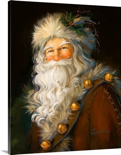 Father Christmas Photo Canvas Print Great Big Canvas