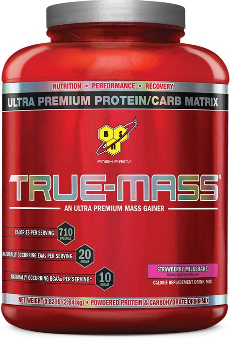 Amazon Com BSN TRUE MASS Weight Gainer Muscle Mass Gainer Protein Powder Vanilla Ice Cream