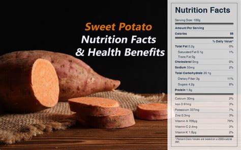 Sweet Potato Nutrition Facts And Health Benefits Cookingeggs