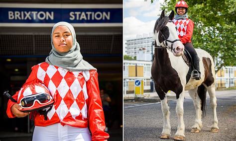 Teenager 18 Will Become The First Female British Muslim Jockey Daily Mail Online