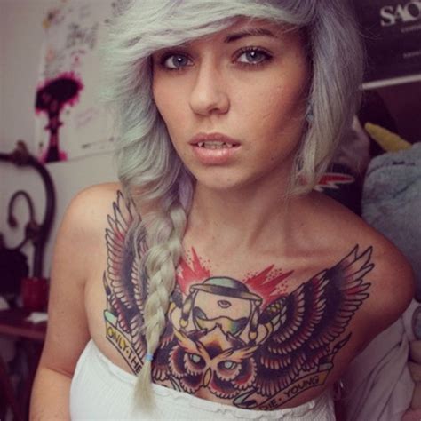30 Awesome Chest Tattoos For Women