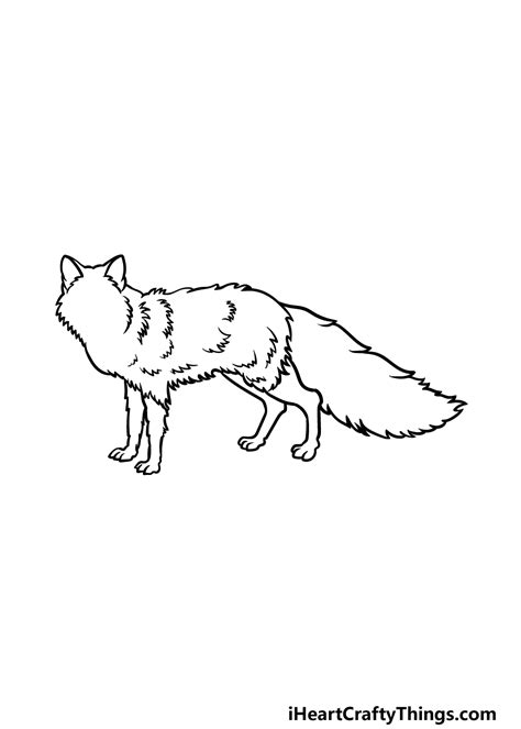 Red Fox Lineart