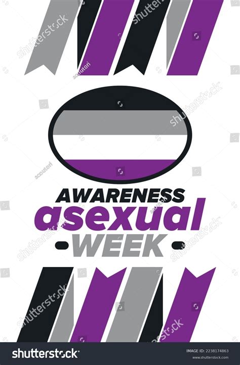 Asexual Awareness Week International Campaign Educate Stock Vector Royalty Free 2238174863