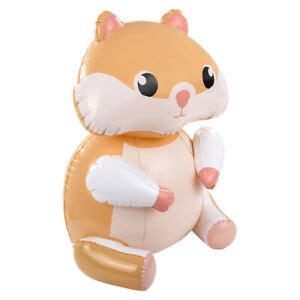 24 Tan Hamster Inflatable Baby Gerbil Inflate Blow Up Toy Party