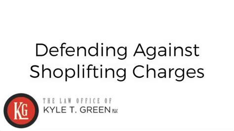 Defending Against Shoplifting Charges Youtube