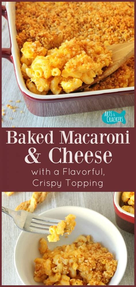 I've had so many terrible versions made by others…super soggy overcooked pasta, clumpy bland cheese, dry and flavorless…the list goes on. Baked Macaroni and Cheese with Cheesy Crumb Topping Recipe