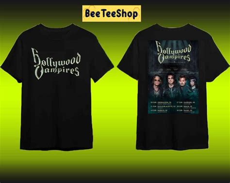 Hollywood Vampires Rock Band Announce 2023 Tour Shirt Beeteeshop