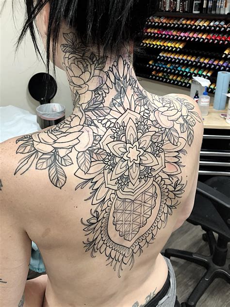 Making Progress On My Wifes Back Piece Lots Of Shading And Dots To Come Paulberkey Denver C