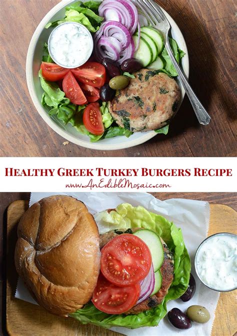 Greek Turkey Burgers With Easy Homemade Tzatziki Sauce Recipe Recipe