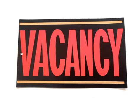 Vintage Vacancy Business Sign Etsy