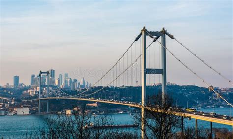 Istanbul Bosphorus Bridge Istanbul Turkey Stock Image Image Of City