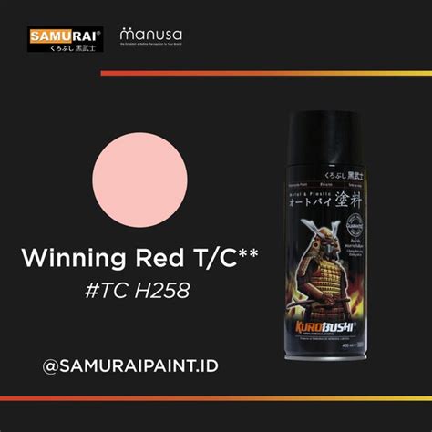 Jual Undercoat Uch258 Winning Red Samurai Paint Cat Semprot Pilox Di
