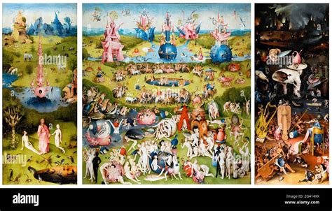 Bosch Hieronymus Garden Earthly Delights Cut Out Stock Images