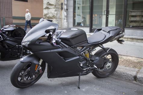 Spotted Ducati 848 In Matte Black Motorcycles