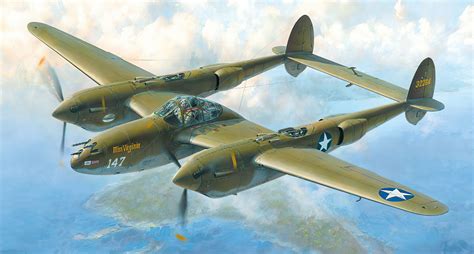 Military Lockheed P 38 Lightning Hd Wallpaper