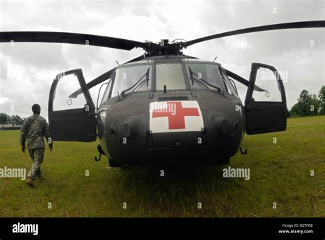 Us Army Medevac Blackhawk Helicopter By Sikorsky Stock Photo Alamy