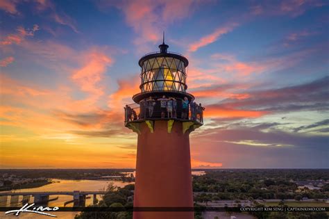 Jupiter Lighthouse Sunset Aerial Hdr Photography Hdr Photography By
