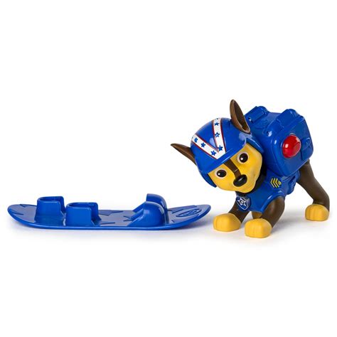 Paw Patrol Winter Rescues Action Pack Pup Snowboard Chase Walmart