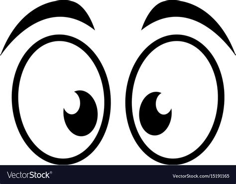 Cartoon Eyes Vector Free Eyes Cartoon Vector Royalty Vectorstock