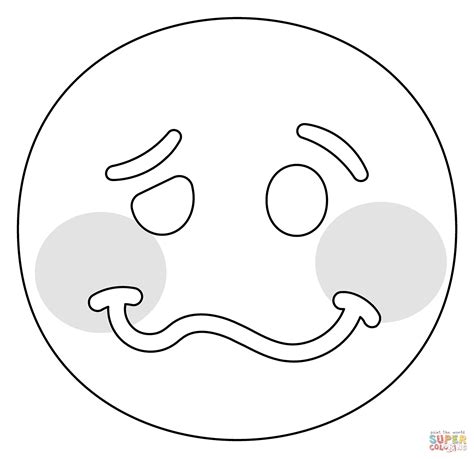 Ausmalbild Emoji Mit Benommenem Gesicht Ausmalbilder Kostenlos Zum