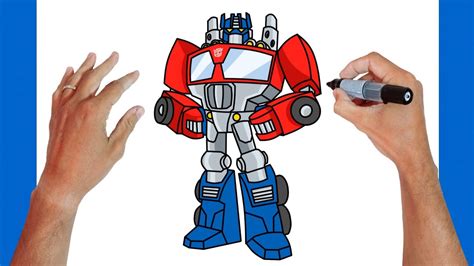 Como Desenhar O Optimus Prime Dos Transformers How To Draw Optimus