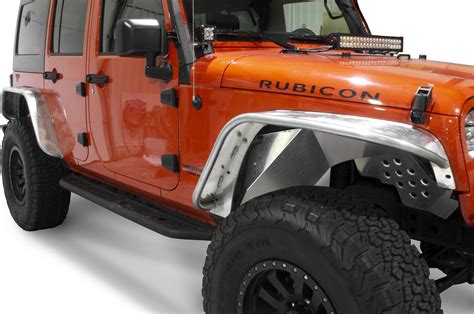 Fishbone Offroad Raw Aluminum Tube Fenders For 07 18 Jeep Wrangler Jk