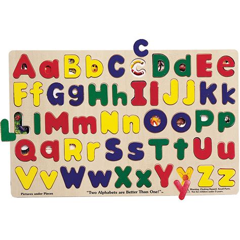 Melissa And Doug Puzzle Upper And Lowercase Alphabet