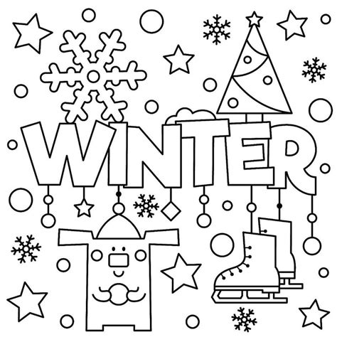 Winter Coloring Pages ⋆ Coloringrocks Coloring Pages Winter