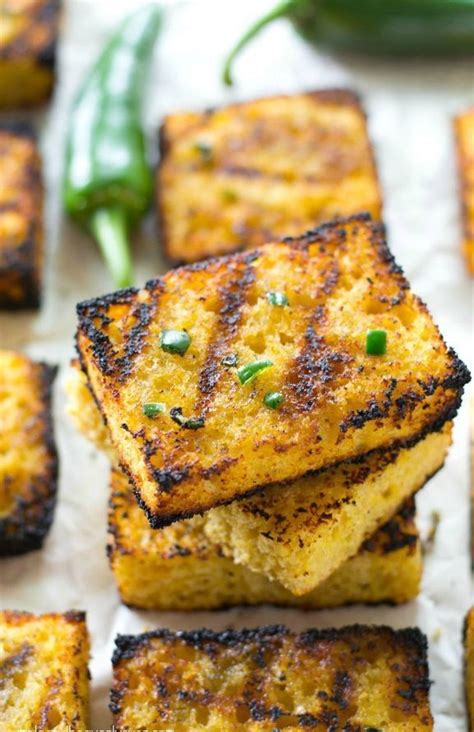 It's just right, as far as the amount of sugar. Grilled Cornbread with Jalapeno Honey Butter | Homemade cornbread, Food, Recipes