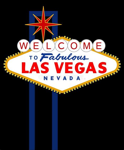 Vector Lasvegas Sign At Night Eps Format Available Stock Vector
