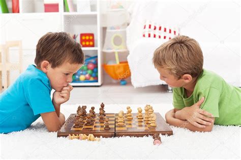 Kids Playing Chess Stock Photo By ©ilona75 7113499