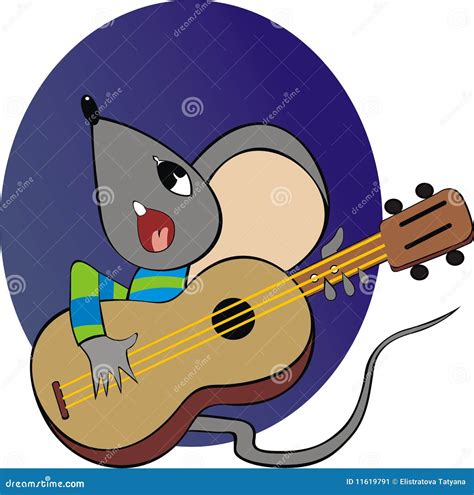 Mouse With A Guitar Stock Image Image 11619791