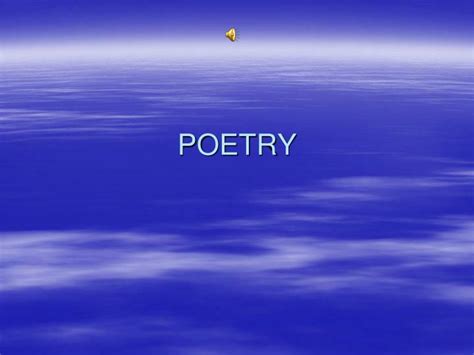 Ppt Poetry Powerpoint Presentation Free Download Id7066946