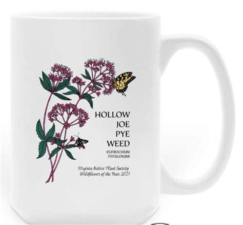 Joy Pye Weed Wildflower Of The Year Coffee Mug Virginia Native Plant
