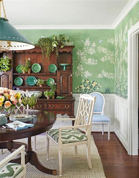 Are Green And White Rooms Trendy Or Passé Laurel Home Green Dining