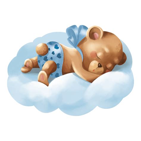Sample Teddy Bear On A Cloud Mama Labels