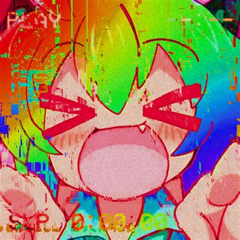 Glitchcore Aesthetic Rainbow Aesthetic Aesthetic Anime Scene Emo