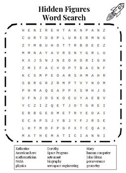 You are sure to find something in our free collection that will please you here. Hidden Figures Word Search Puzzle by Growing Curiosity | TpT
