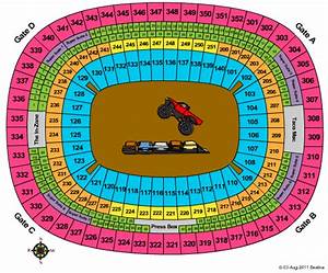 Monster Jam 2016 Tickets Georgia Dome Seating Chart End Stage