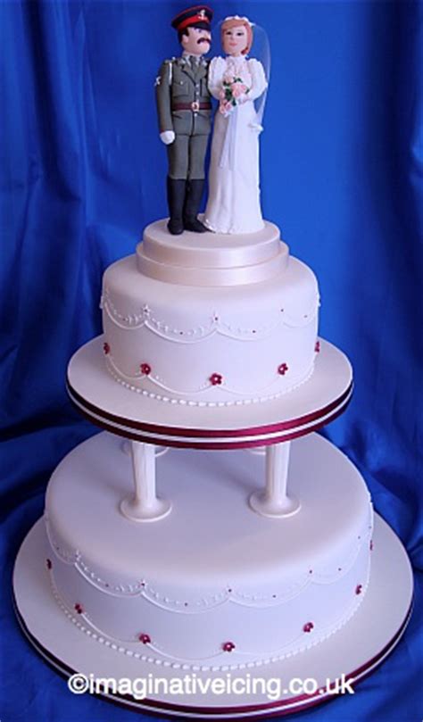 He is a brave little soldier who just it was an honor to design this cake for a young man entering the army. Military Uniform Topper Wedding Cake | Imaginative Icing - Cakes - Scarborough, York, Malton ...
