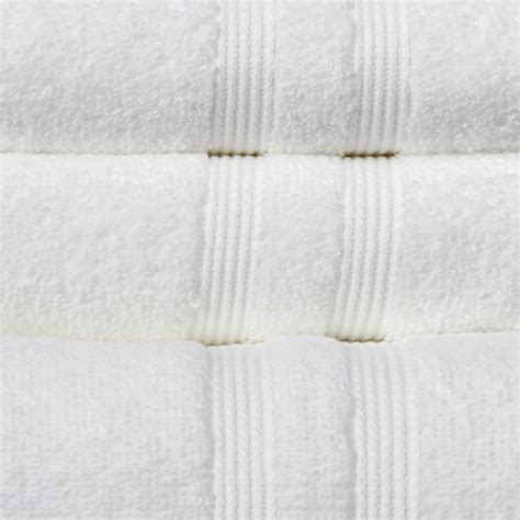 Mainstays Performance Solid 6 Piece Bath Towel Set Arctic White