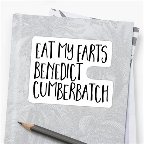 Eat My Farts Benedict Sticker By Spicypup Redbubble