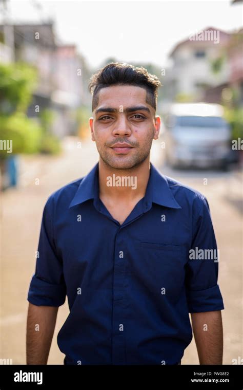 Young Indian Businessman In The Streets Outdoors Stock Photo Alamy