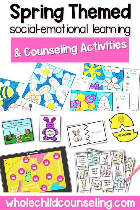 Easter Counseling Activities And Spring Social Emotional Learning Lessons