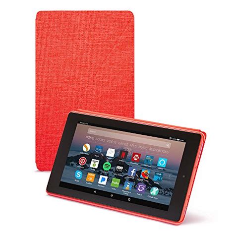 Amazon Fire 7 Tablet Case 7th Generation 2017 Release Punch Red