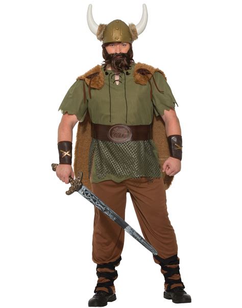 Viking Medieval Barbarian Leader Warrior Adult Mens Costume Xl Ebay