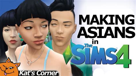 Sims 4 Cas Tutorial How To Make Asian Looking Sims Youtube