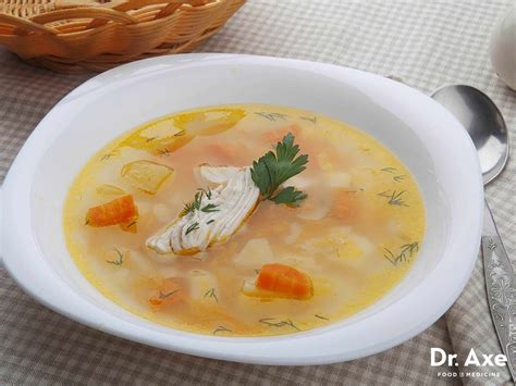 Chicken & bok choy soup with ginger & mushrooms. Green Tea Chicken Soup Recipe - DrAxe.com